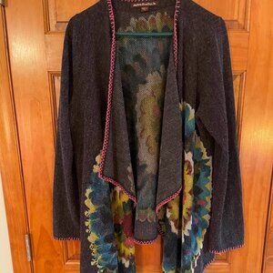 Sweater, waterfall style - L